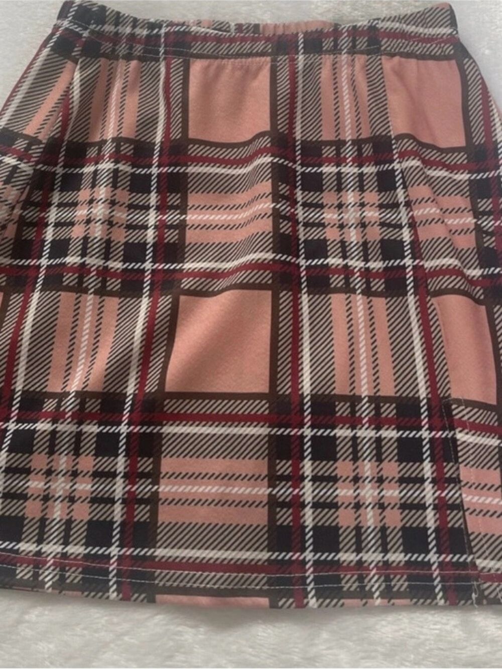 SHEIN Plaid Mini Skirt